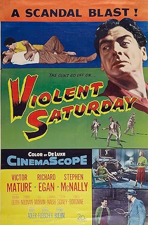 Cover image of the movie Violent Saturday (1955)