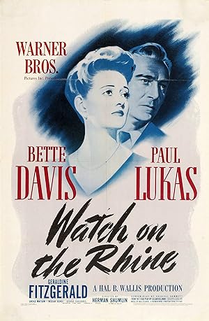 Cover image of the movie Watch on the Rhine (1943)