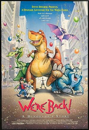 Cover image of the movie We're Back! A Dinosaur's Story (1993)