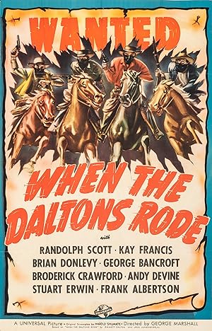 Cover image of the movie When the Daltons Rode (1940)