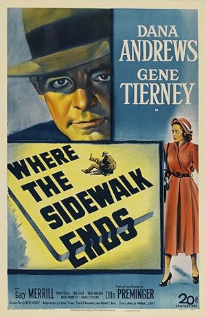 Cover image of the movie Where the Sidewalk Ends (1950)