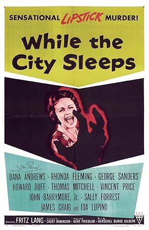 Cover image of the movie While the City Sleeps (1956)