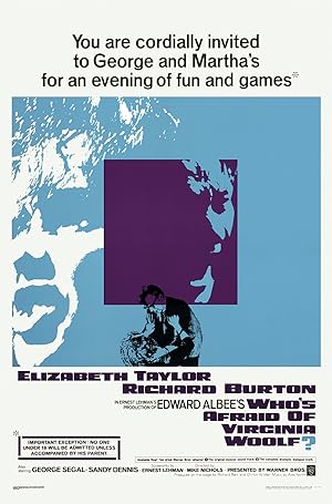 Cover image of the movie Who's Afraid of Virginia Woolf? (1966)