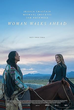 Cover image of the movie Woman Walks Ahead (2017)
