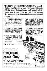 Cover image of the movie The Gospel According to St. Matthew